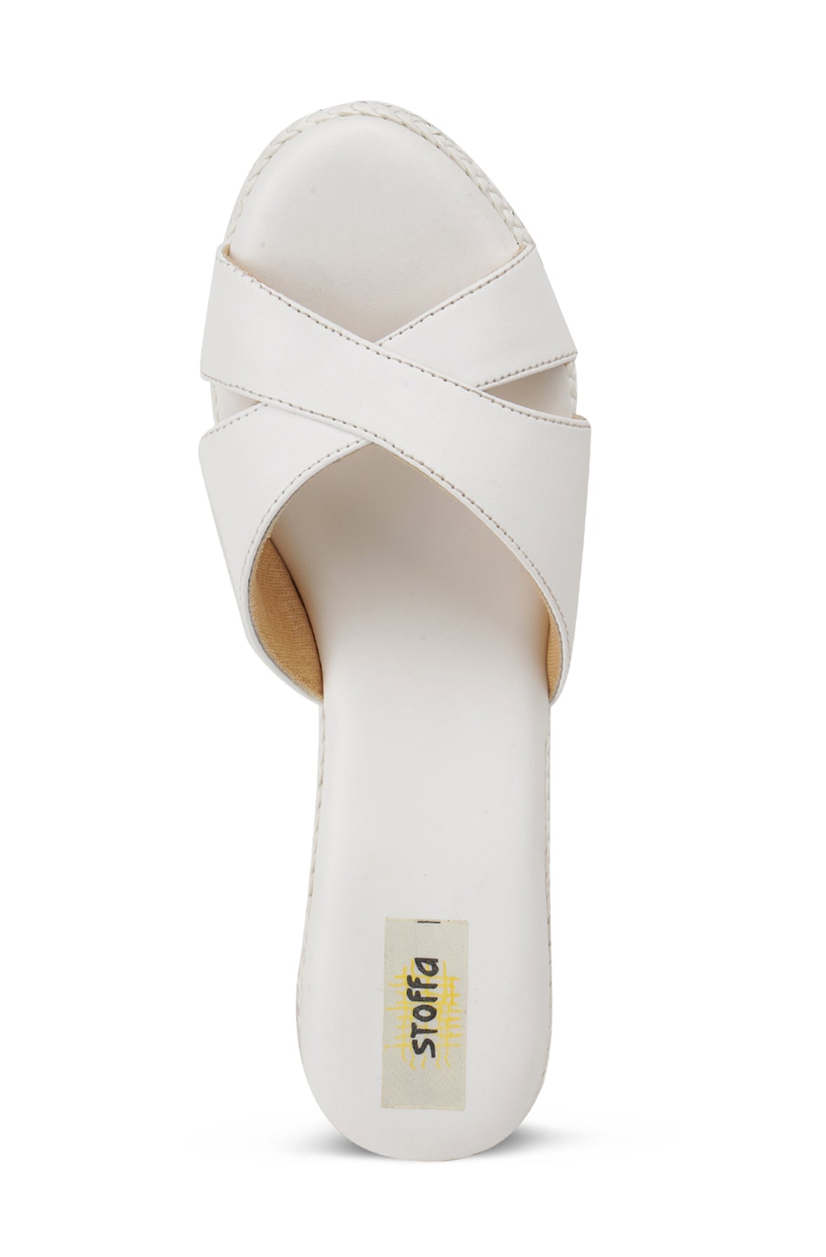 White Braid Wedge