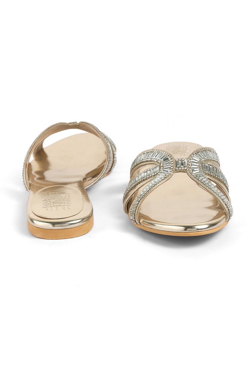 Crystal Baguette Flats