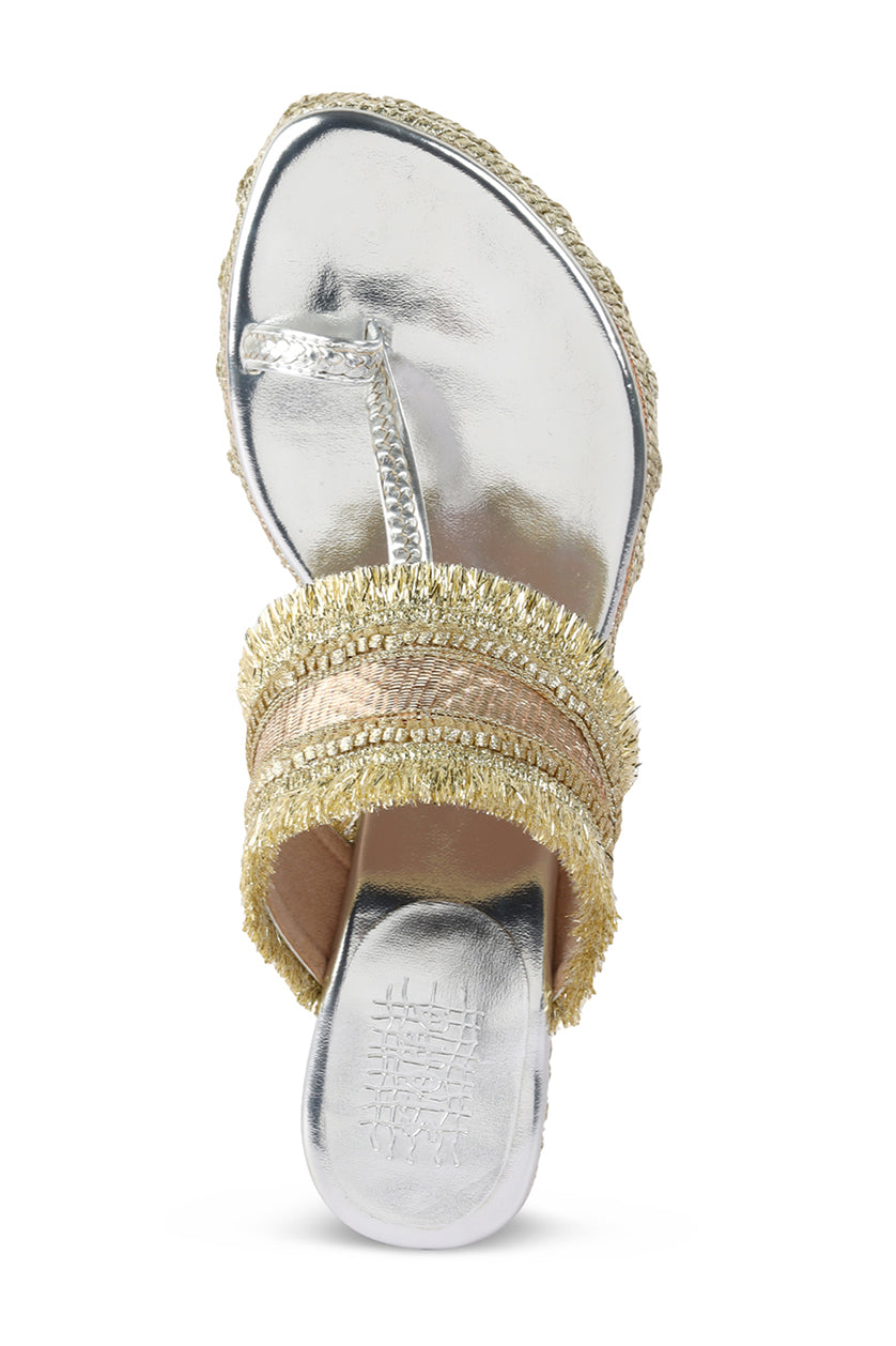 Gota Border Low K Wedge Silver