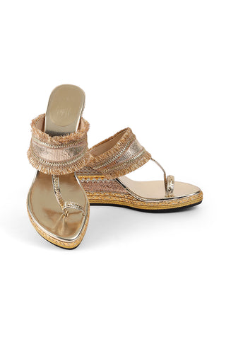 Gota Border High K Wedge Gold