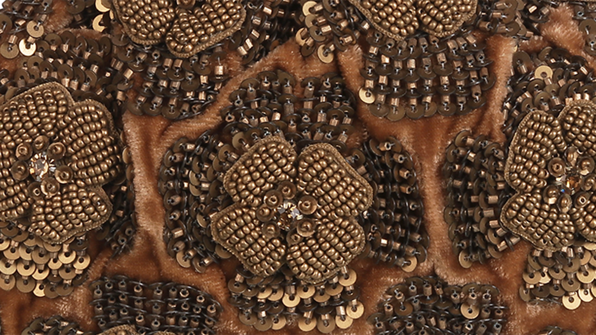 Embellished Potli Bag Pewter
