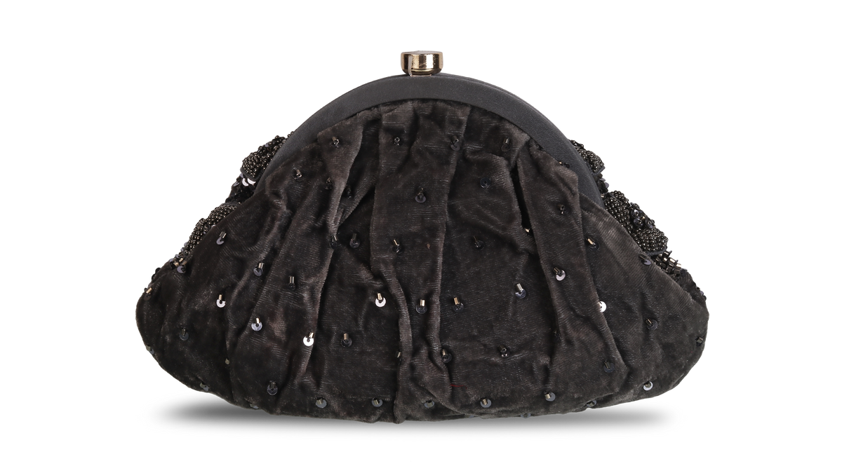 Embellished Potli Bag Pewter