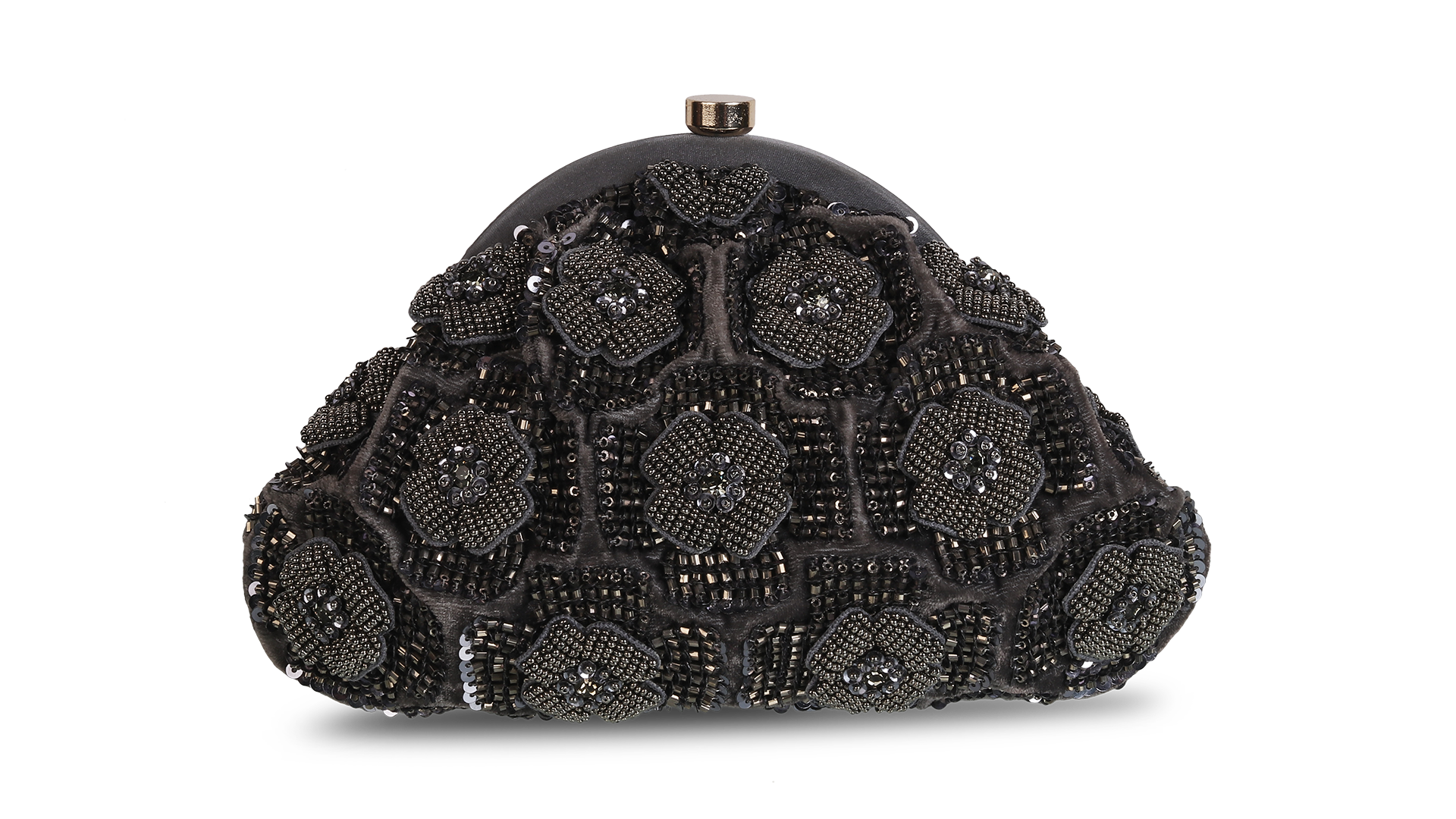 Embellished Potli Bag Pewter