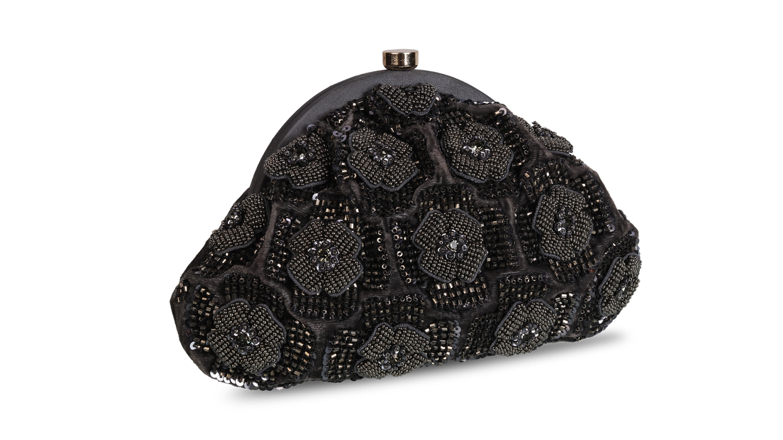Embellished Potli Bag Pewter