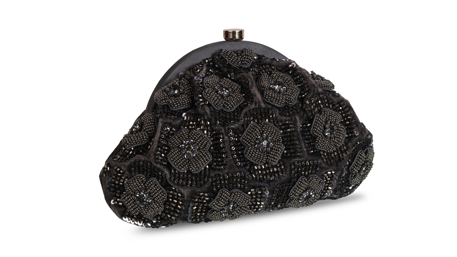 Embellished Potli Bag Pewter