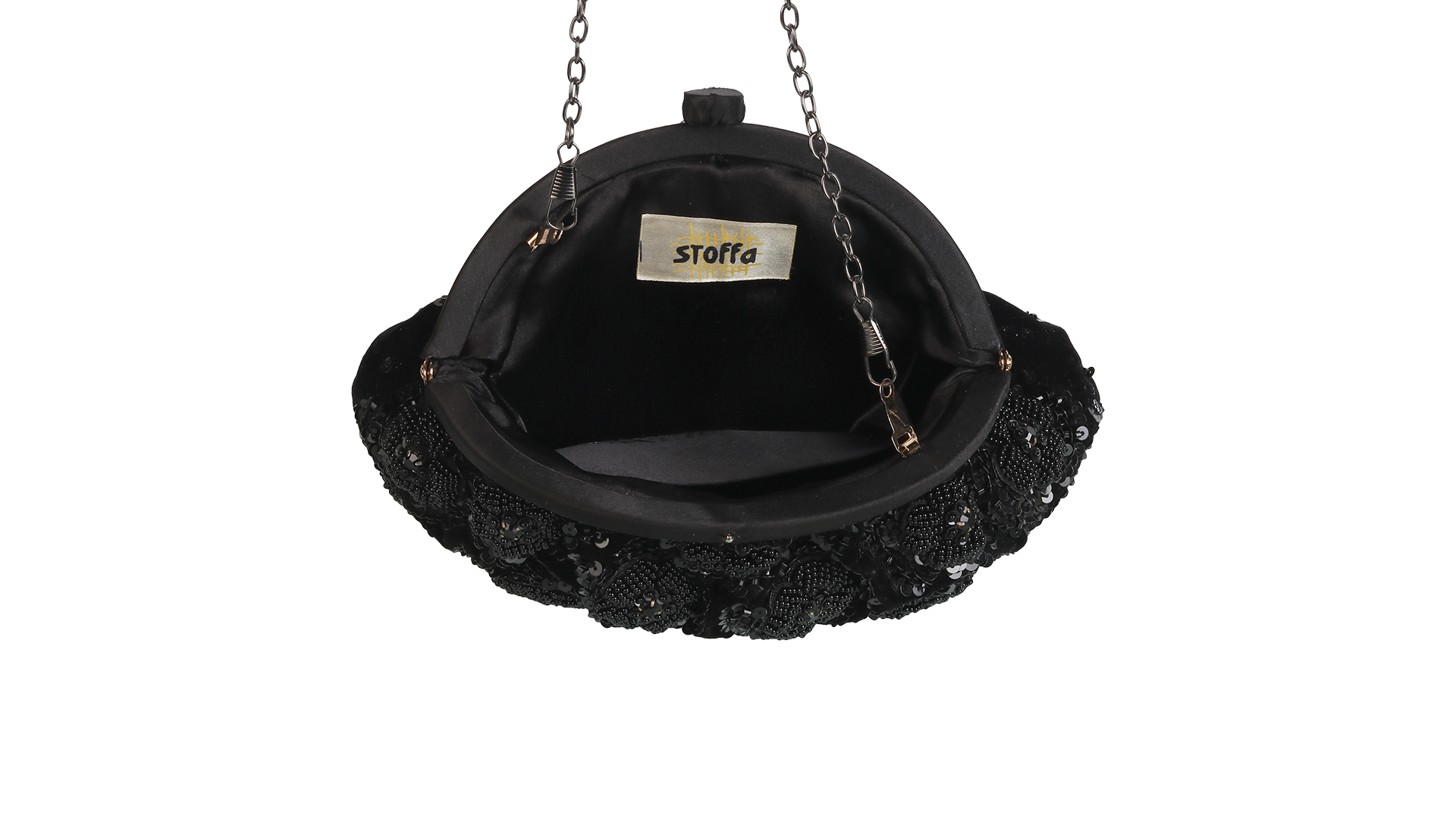 Embellished Potli Bag Pewter