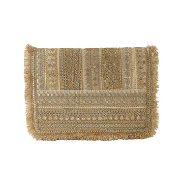 Border Clutch Bag Gold