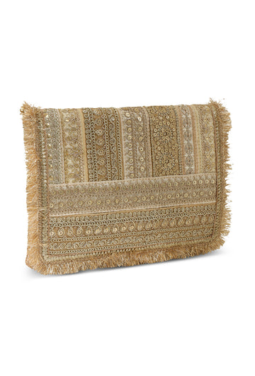 Border Clutch Bag Gold