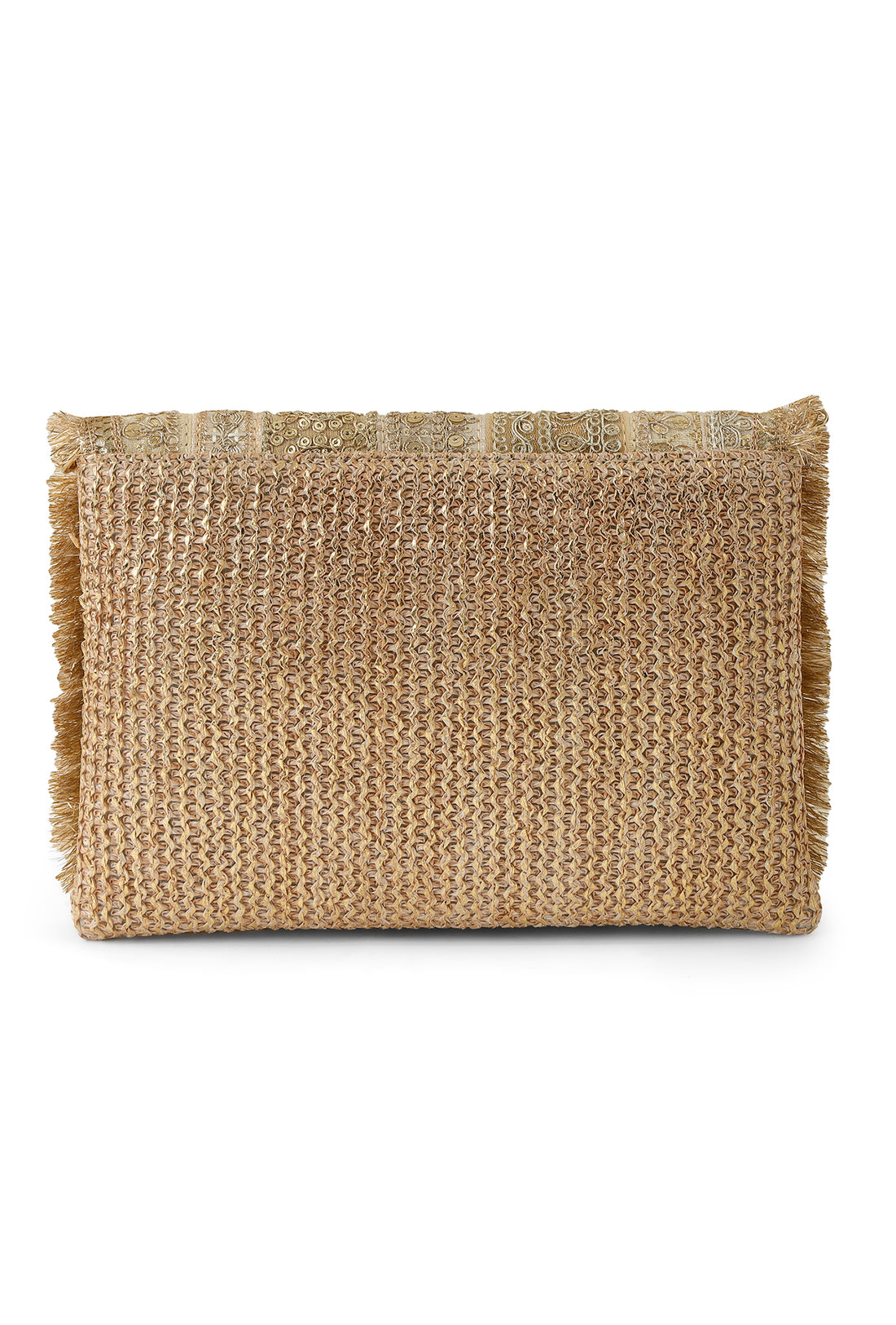 Border Clutch Bag Gold