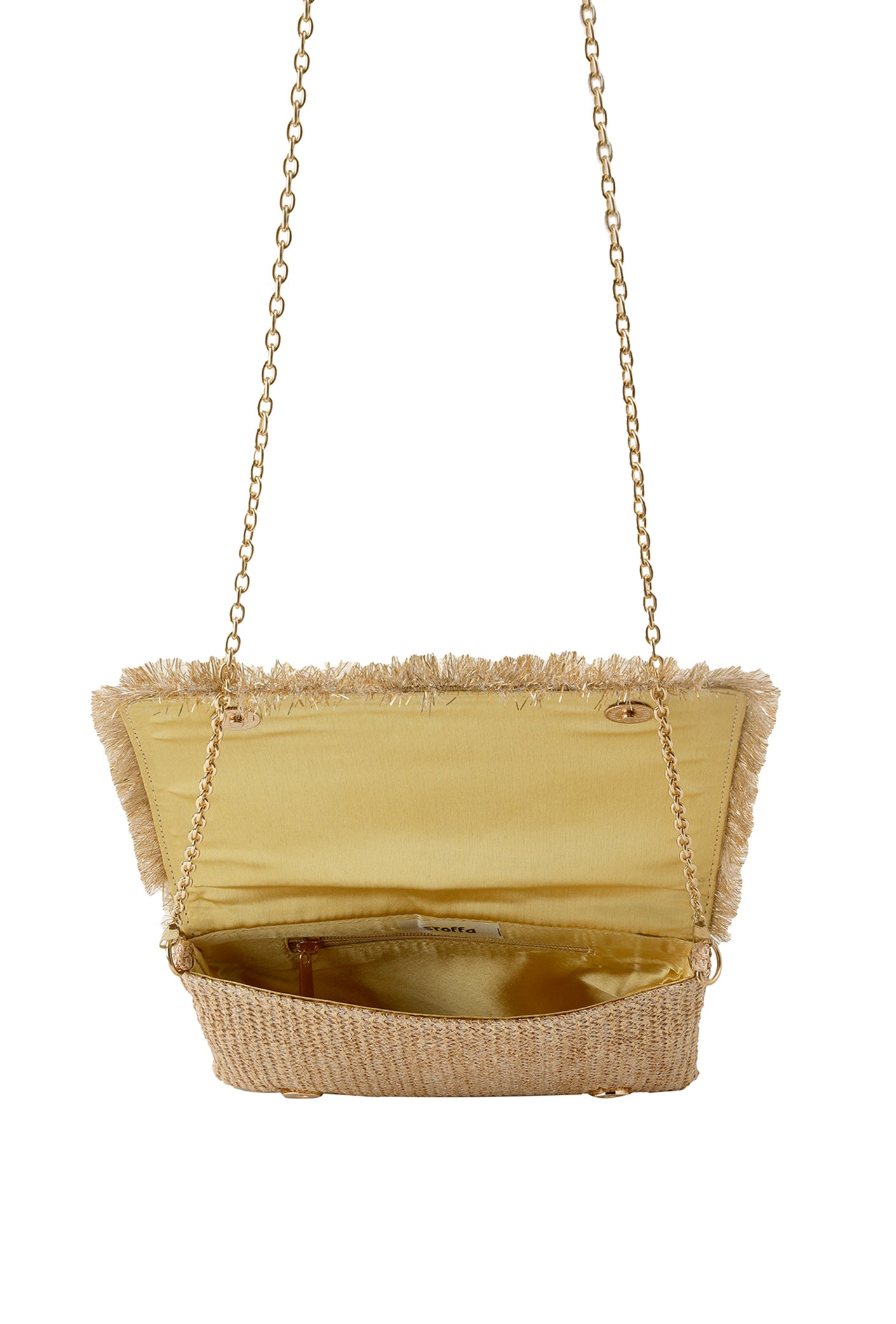 Border Clutch Bag Gold