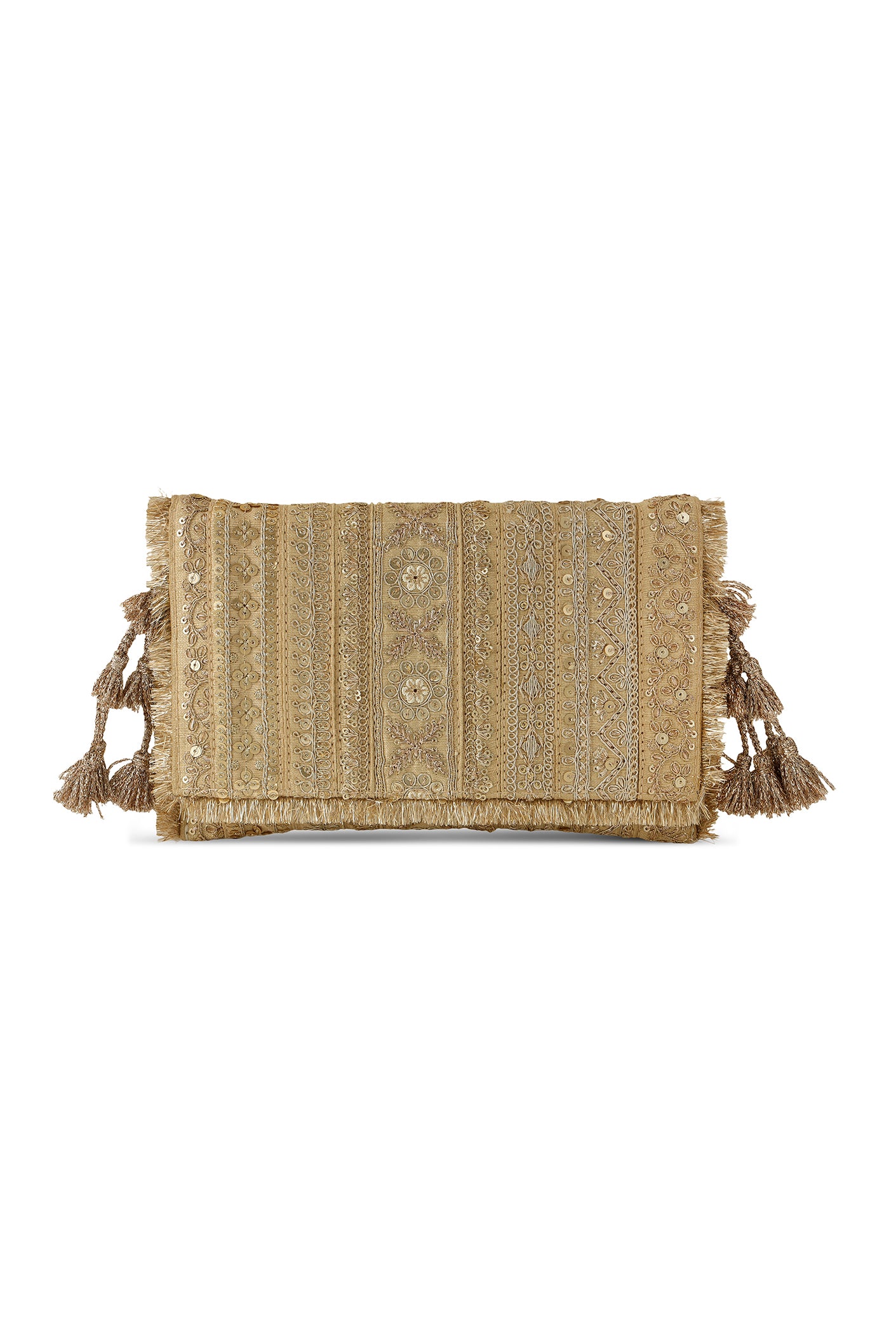 Border Flat Bag Gold