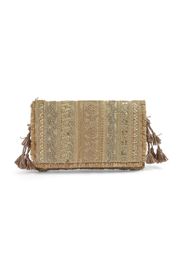 Border Flat Bag Gold