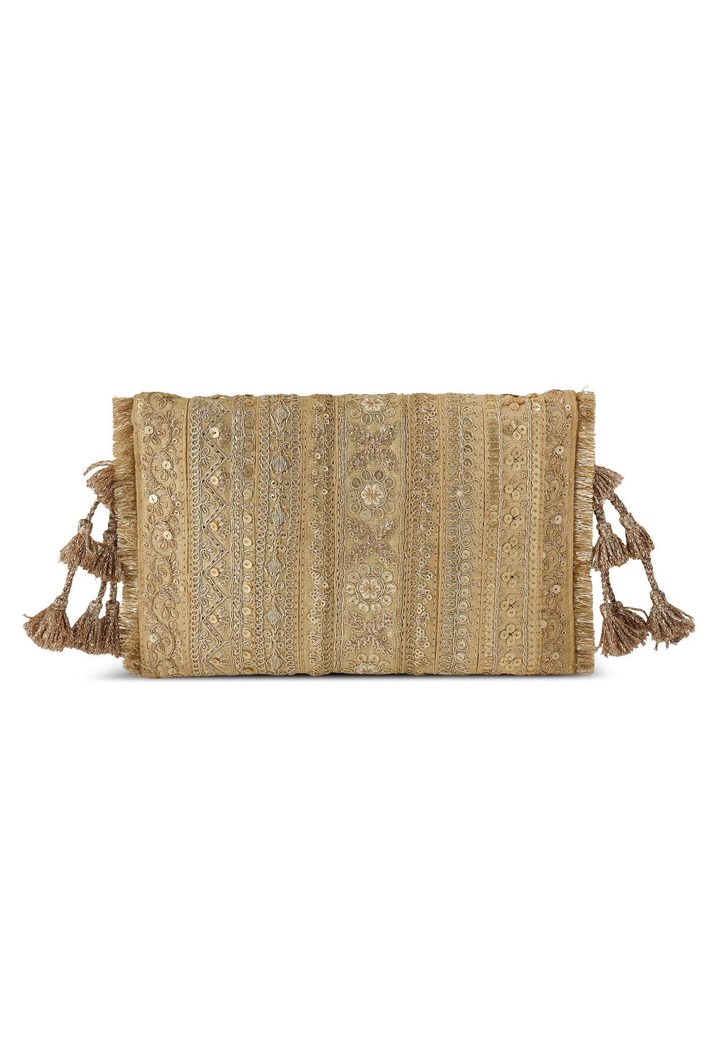 Border Flat Bag Gold