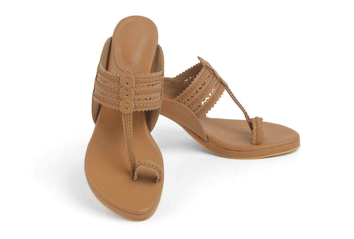 Classic High K Block Heel Camel