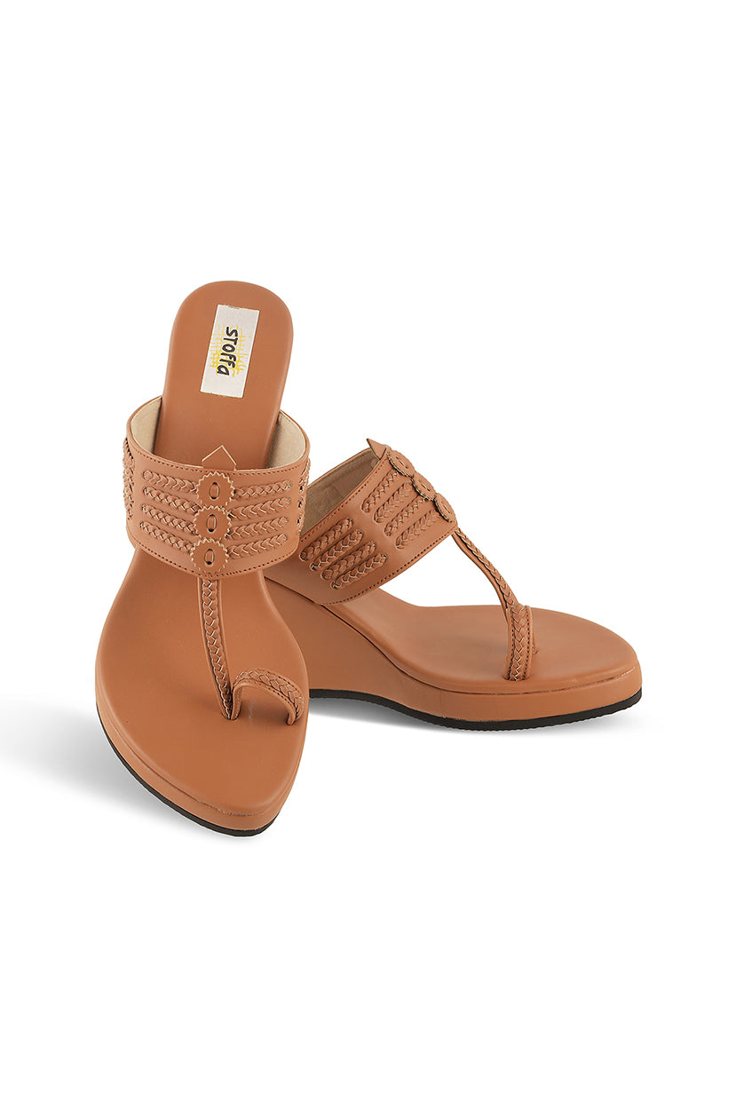 Classic High K Wedge Tan