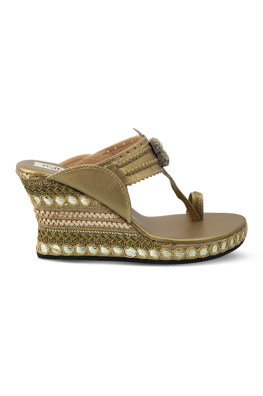 Multi Border High Wedge