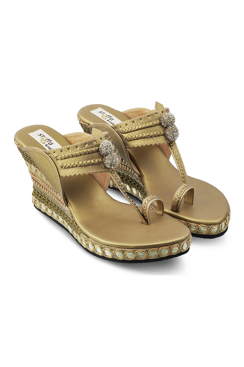 Multi Border High Wedge