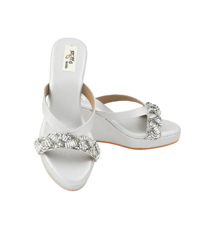 Crystal High Wedge Champagne