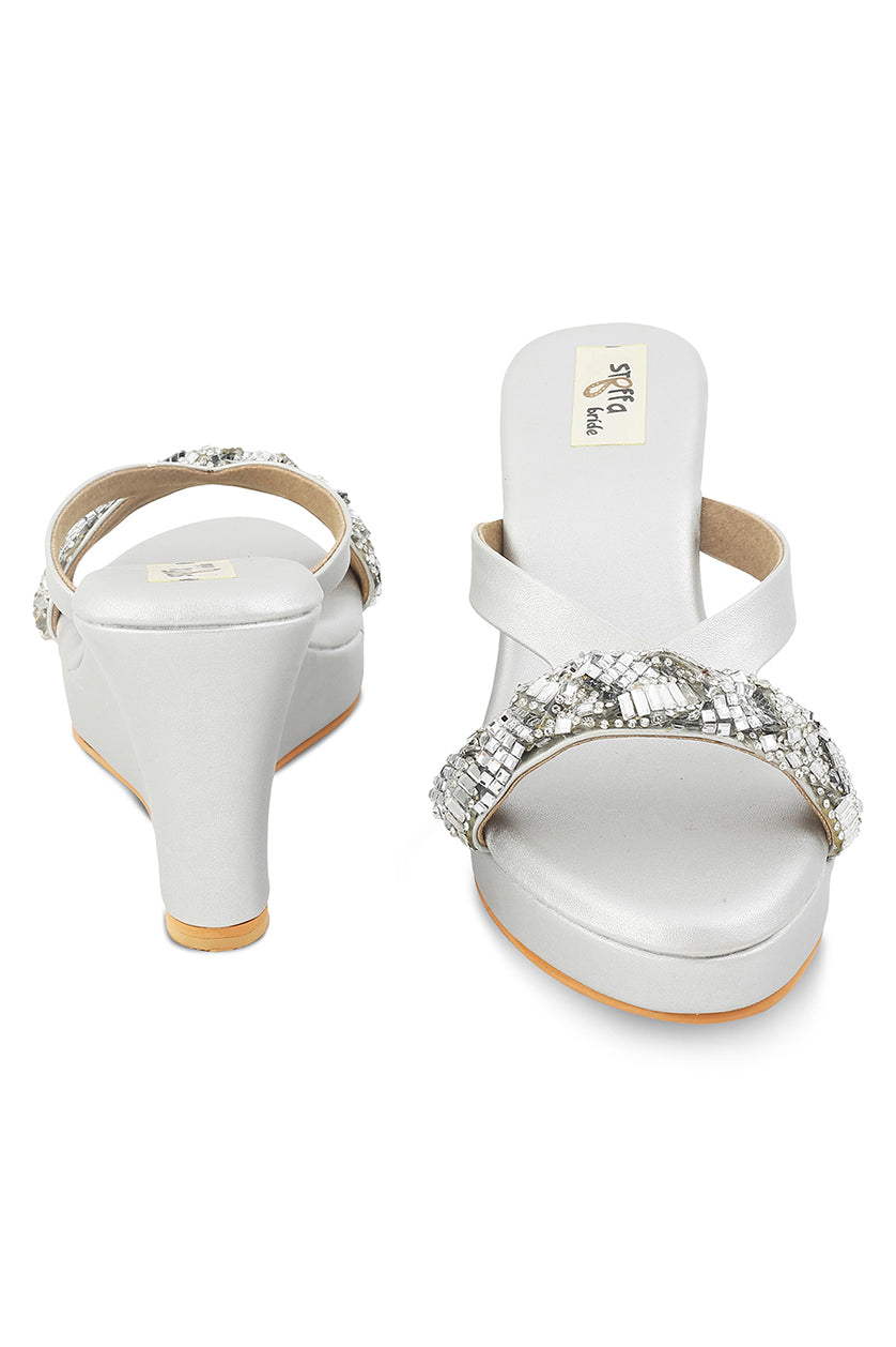 Crystal High Wedge Champagne
