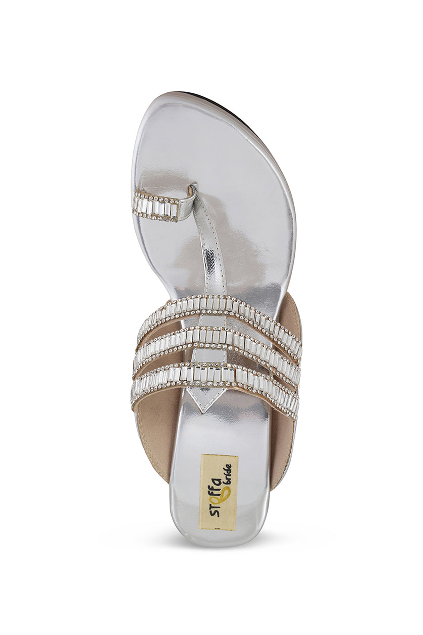 Crystal High K Wedge Champagne