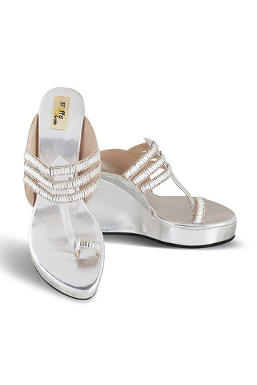 Crystal Higher K Wedge Silver