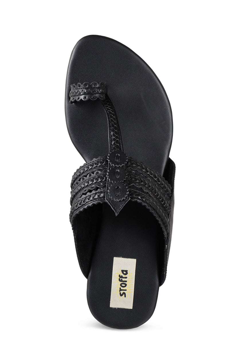 Classic K Flats Antique Gold