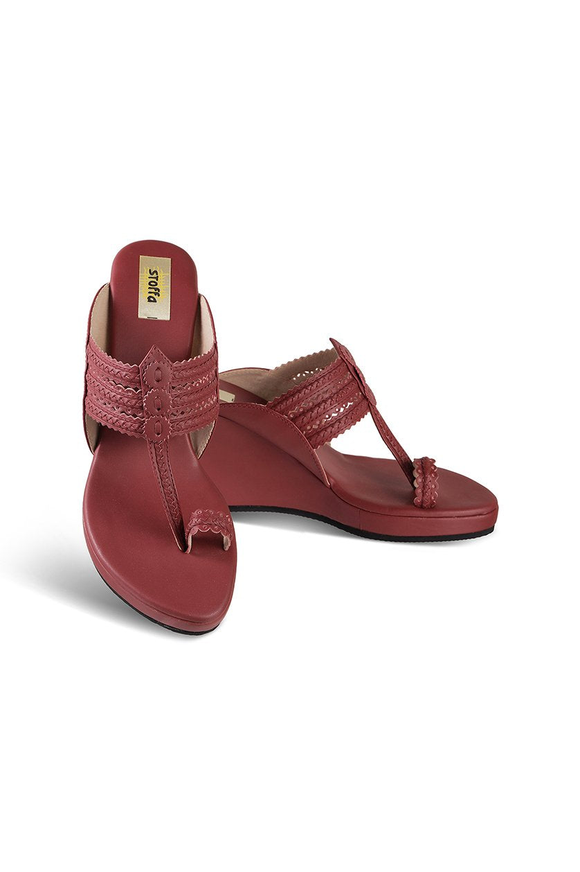 Classic High K Wedge Rose Gold