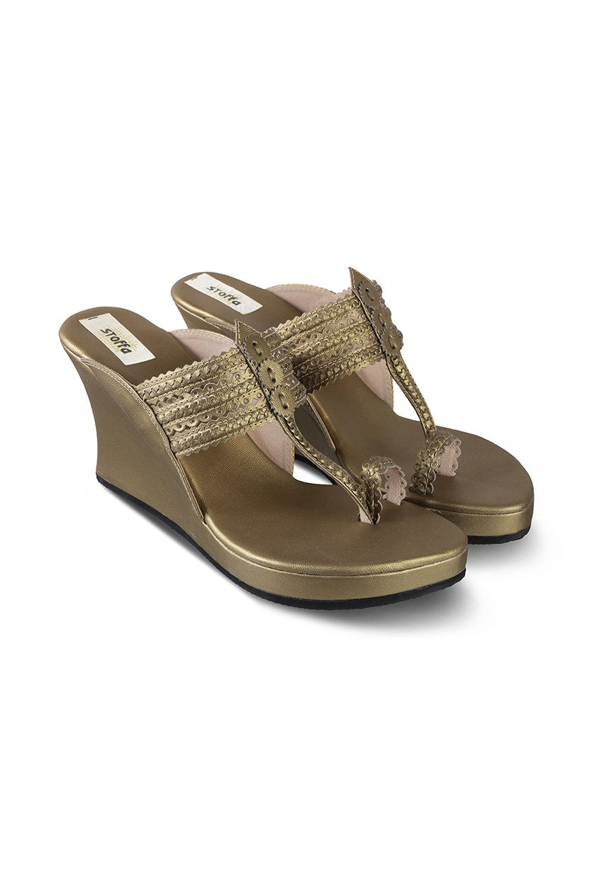 Classic High K Wedge Rose Gold