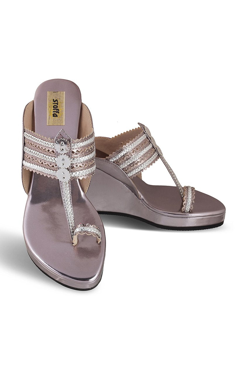Classic High K Wedge Champagne