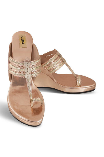 Classic High K Wedge Rose Gold