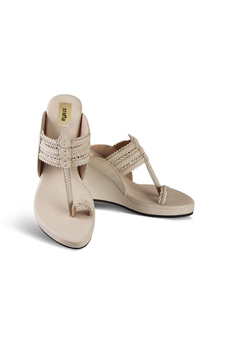 Classic High K Wedge Taupe