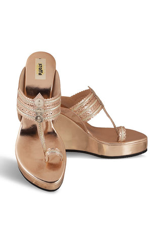 Classic Higher K Wedge Rose Gold