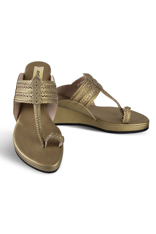 Classic Low K Wedge Antique Gold