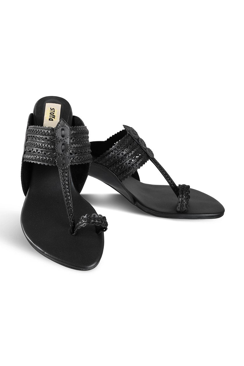 Classic K Block Heel Gold