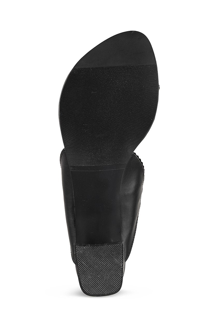 Classic K Block Heel Silver