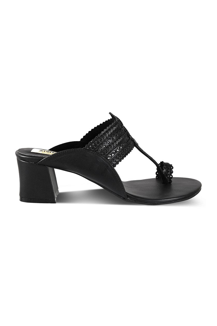 Classic K Block Heel - Champagne