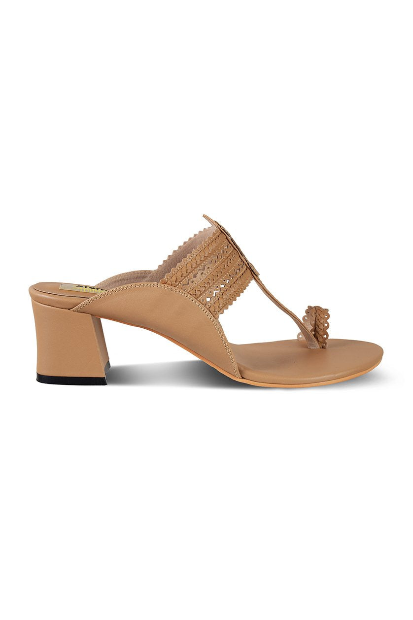 Classic K Block Heel Silver