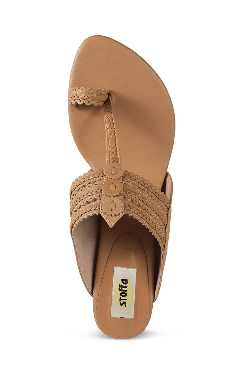 Classic K Block Heel Gold