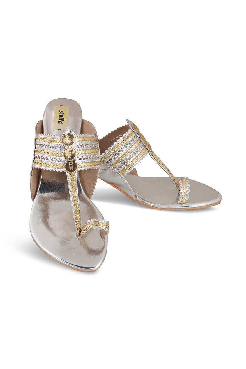 Classic K Block Heel - Champagne