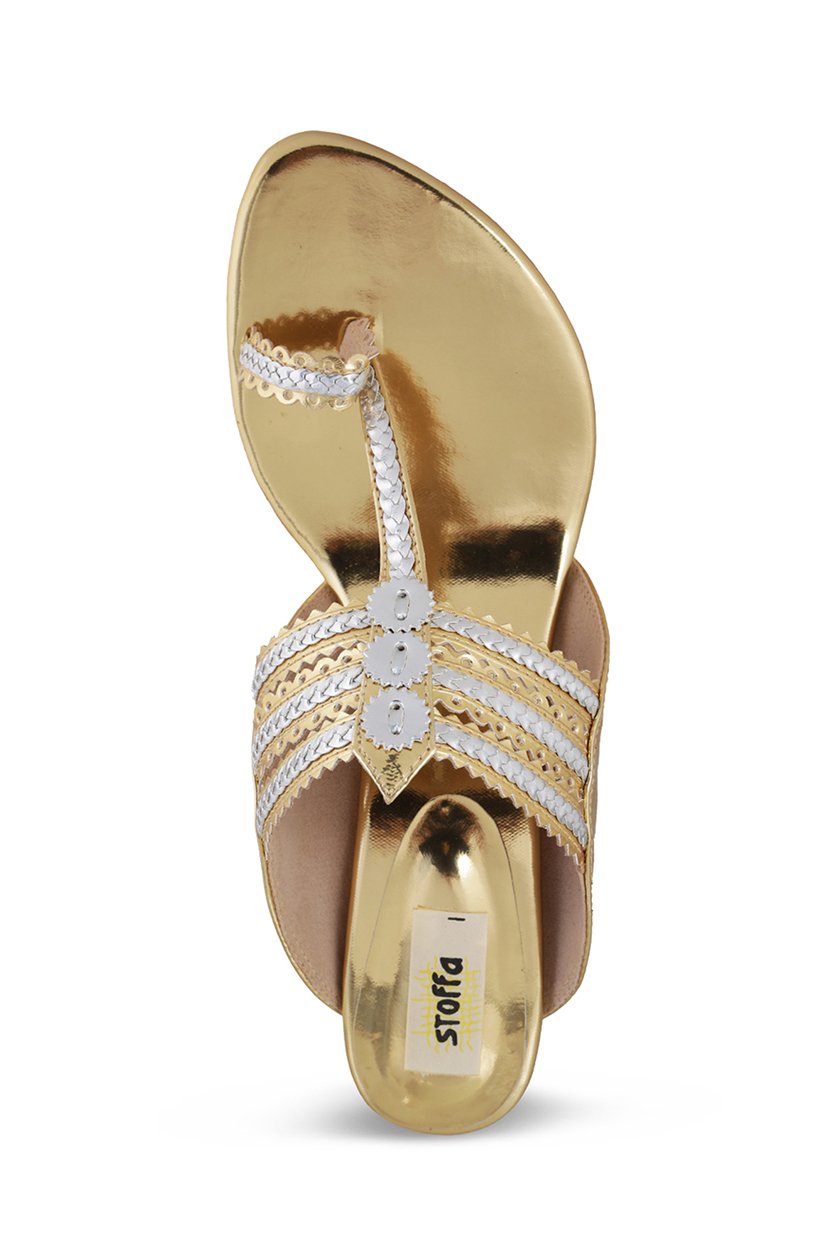 Classic K Block Heel - Champagne