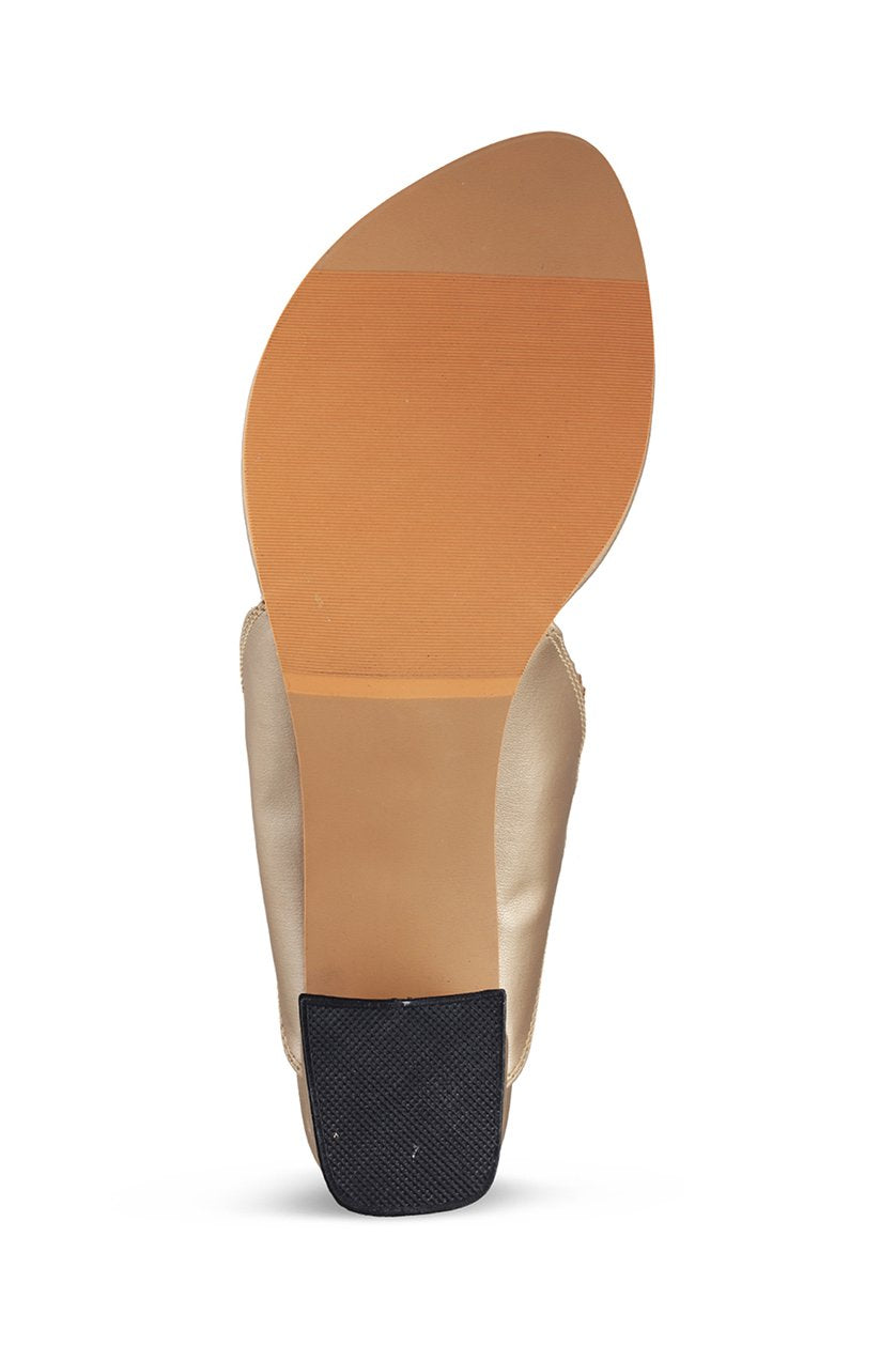 Classic K Block Heel Gold