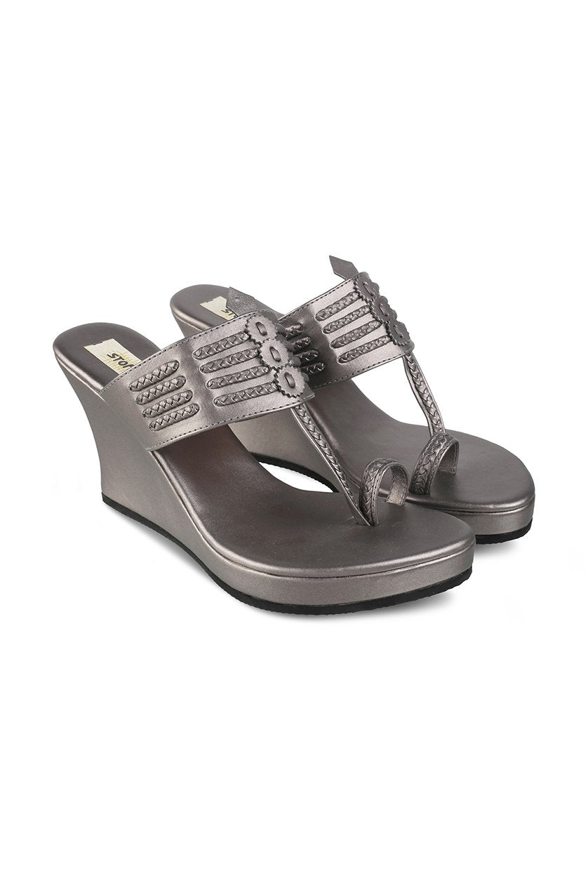 Classic High K Wedge Dark Grey