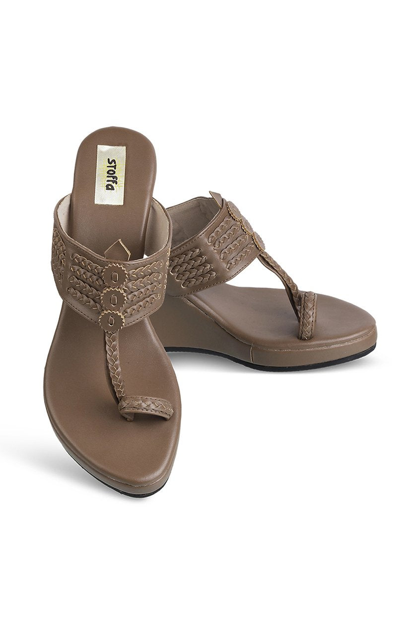 Classic High K Wedge Maroon
