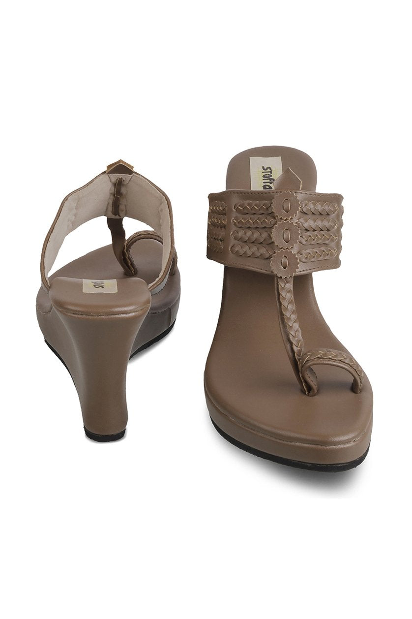 Classic High K Wedge Maroon