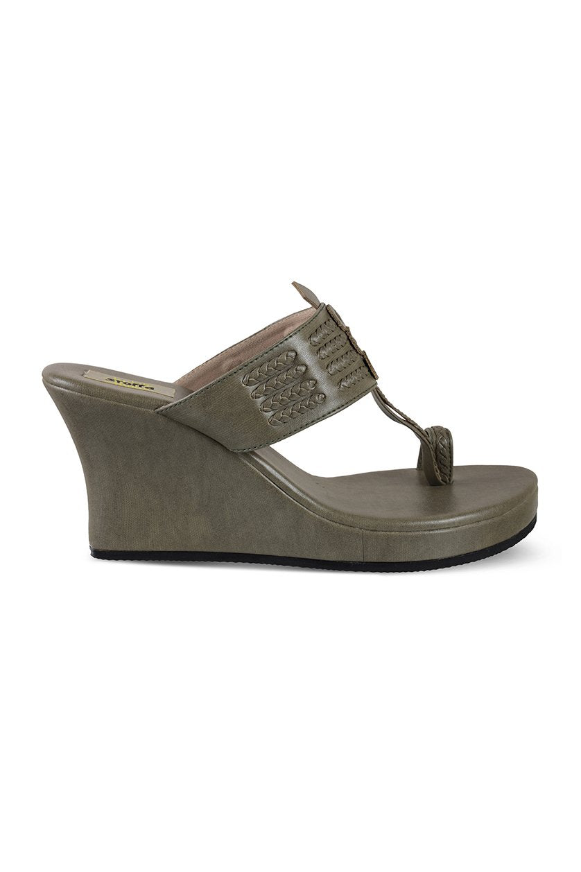 Classic High K Wedge Dark Grey