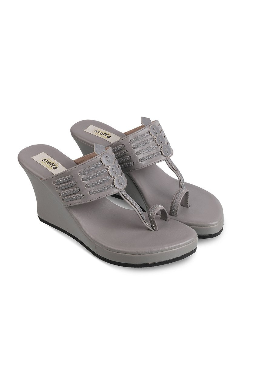 Classic High K Wedge Taupe