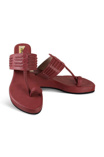 Classic Low K Wedge Maroon