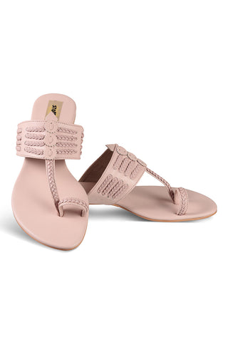 Classic K Flats Blush