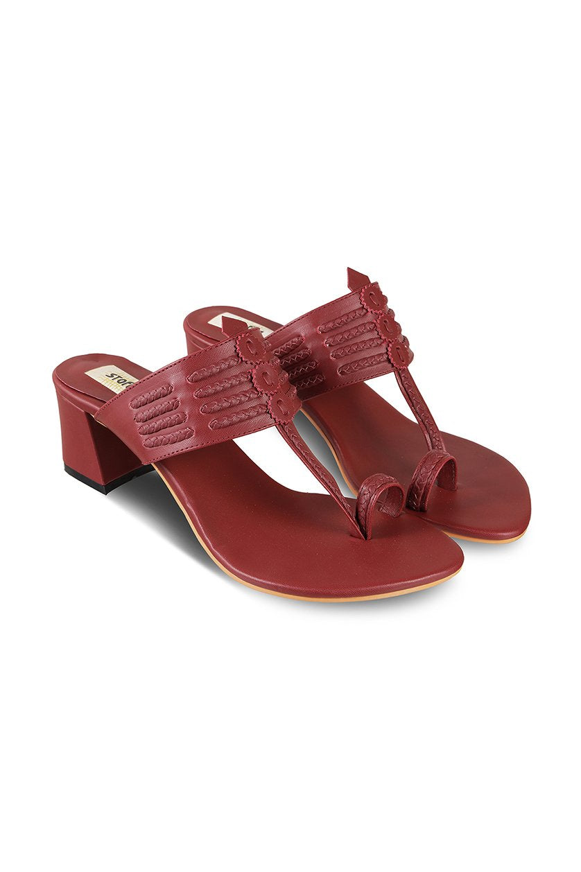 Classic K Block Heel Rose Antique