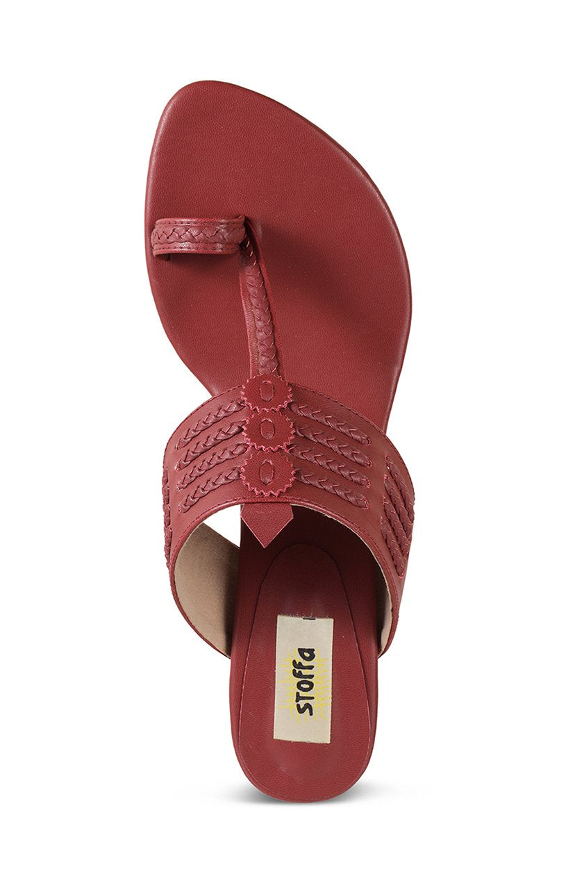 Classic K Block Heel Rose Antique